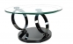 Ring Swivel Coffee Table in Black Nickel by Creative