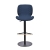 Sean Hydraulic Barstool in Dark Blue