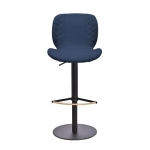 Sean Hydraulic Barstool in Dark Blue